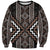 Classic Tukutuku Pattern Aotearoa Sweatshirt Niho Taniwha and Puhoro Motifs