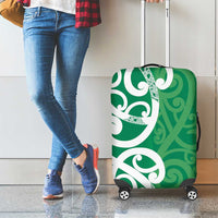 Pounamu Green Maori Luggage Cover Koru Kowhaiwhai - Polynesian Pride
