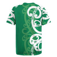 Pounamu Green Maori Rugby Jersey Koru Kowhaiwhai LT7 - Polynesian Pride