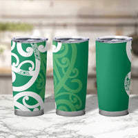 Pounamu Green Maori Tumbler Cup Koru Kowhaiwhai - Polynesian Pride