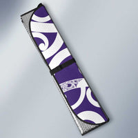 Violet Green Maori Auto Sun Shade Koru Kowhaiwhai - Polynesian Pride