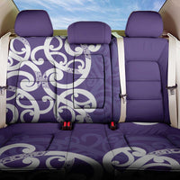 Violet Green Maori Back Car Seat Cover Koru Kowhaiwhai - Polynesian Pride