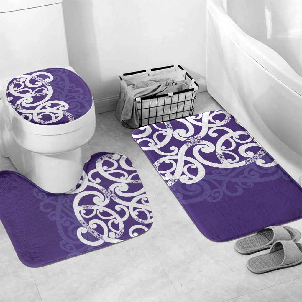Violet Green Maori Bathroom Set Koru Kowhaiwhai - Polynesian Pride