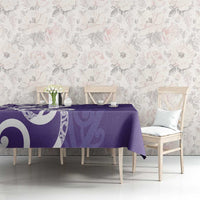 Violet Green Maori Tablecloth Koru Kowhaiwhai - Polynesian Pride