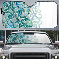 Paua Shell Maori Auto Sun Shade Koru Kowhaiwhai - Polynesian Pride