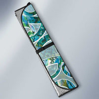 Paua Shell Maori Auto Sun Shade Koru Kowhaiwhai - Polynesian Pride