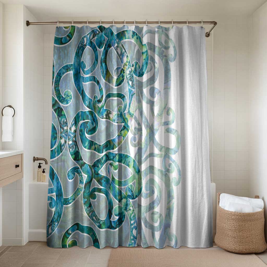 Paua Shell Maori Bathroom Set Koru Kowhaiwhai - Polynesian Pride