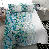 Paua Shell Maori Bedding Set Koru Kowhaiwhai - Polynesian Pride