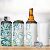 Paua Shell Maori 4 in 1 Can Cooler Tumbler Koru Kowhaiwhai - Polynesian Pride