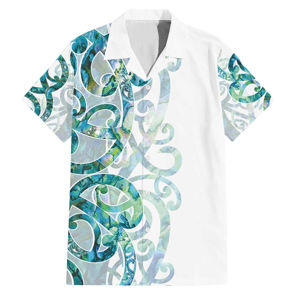 Paua Shell Maori Family Matching Mermaid Dress and Hawaiian Shirt Koru Kowhaiwhai - Polynesian Pride