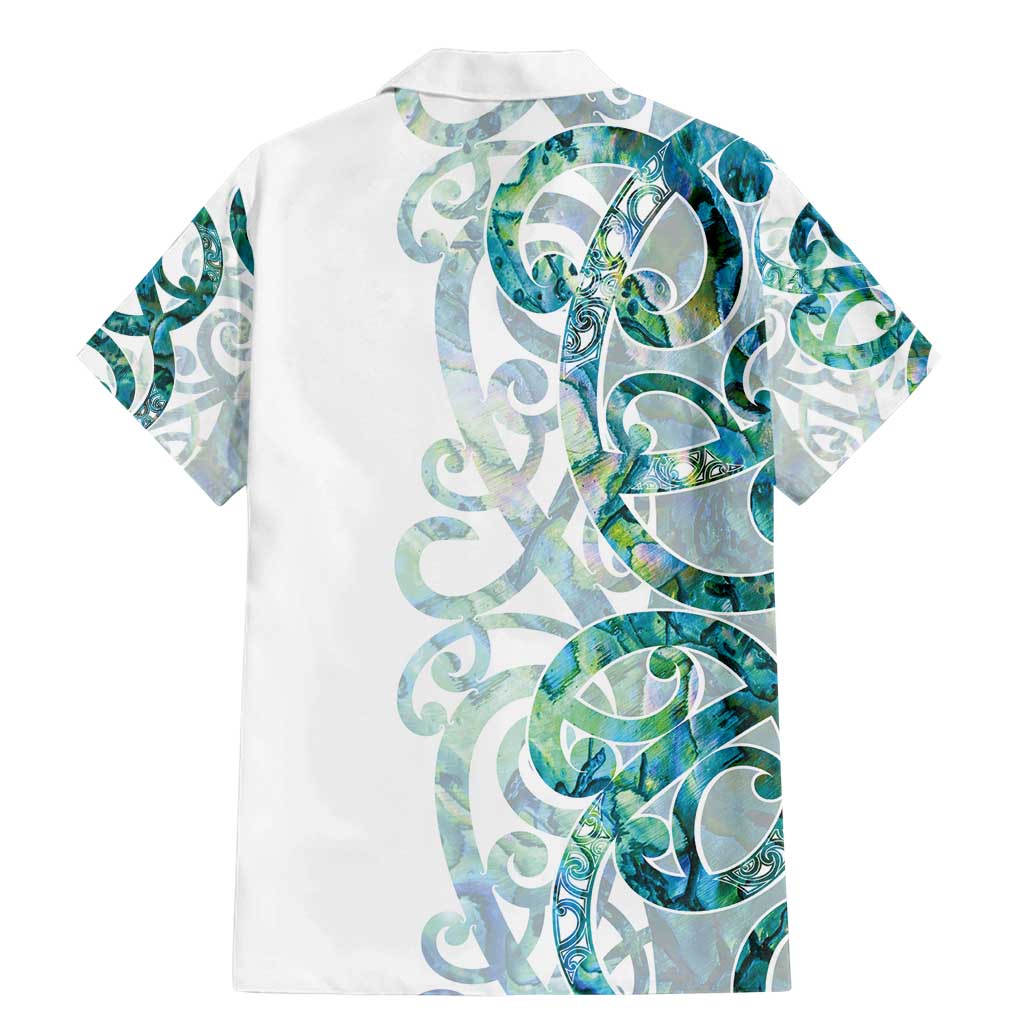 Paua Shell Maori Family Matching Mermaid Dress and Hawaiian Shirt Koru Kowhaiwhai - Polynesian Pride