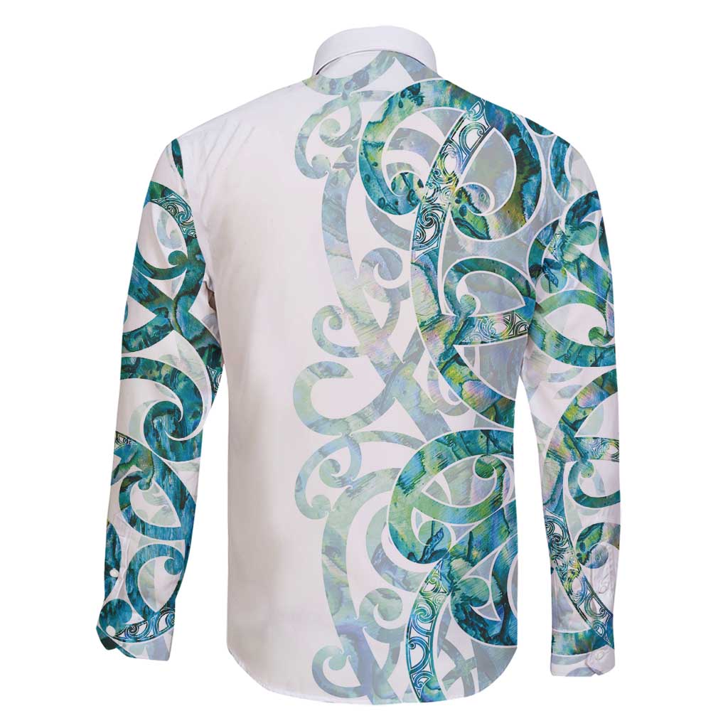 Paua Shell Maori Family Matching Mermaid Dress and Hawaiian Shirt Koru Kowhaiwhai - Polynesian Pride