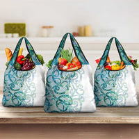 Paua Shell Maori Grocery Bag Koru Kowhaiwhai - Polynesian Pride