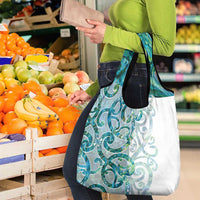 Paua Shell Maori Grocery Bag Koru Kowhaiwhai - Polynesian Pride