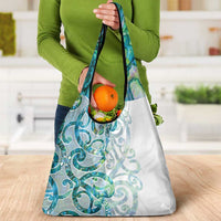 Paua Shell Maori Grocery Bag Koru Kowhaiwhai - Polynesian Pride