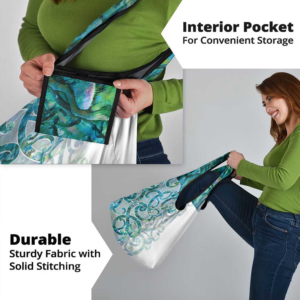 Paua Shell Maori Grocery Bag Koru Kowhaiwhai - Polynesian Pride