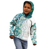 Paua Shell Maori Kid Hoodie Koru Kowhaiwhai - Polynesian Pride
