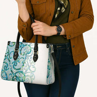 Paua Shell Maori Leather Bag Koru Kowhaiwhai - Polynesian Pride