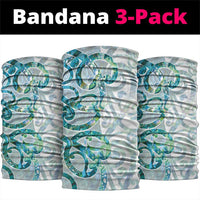 Paua Shell Maori Neck Gaiter Koru Kowhaiwhai - Polynesian Pride
