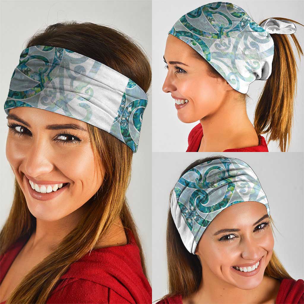 Paua Shell Maori Neck Gaiter Koru Kowhaiwhai - Polynesian Pride