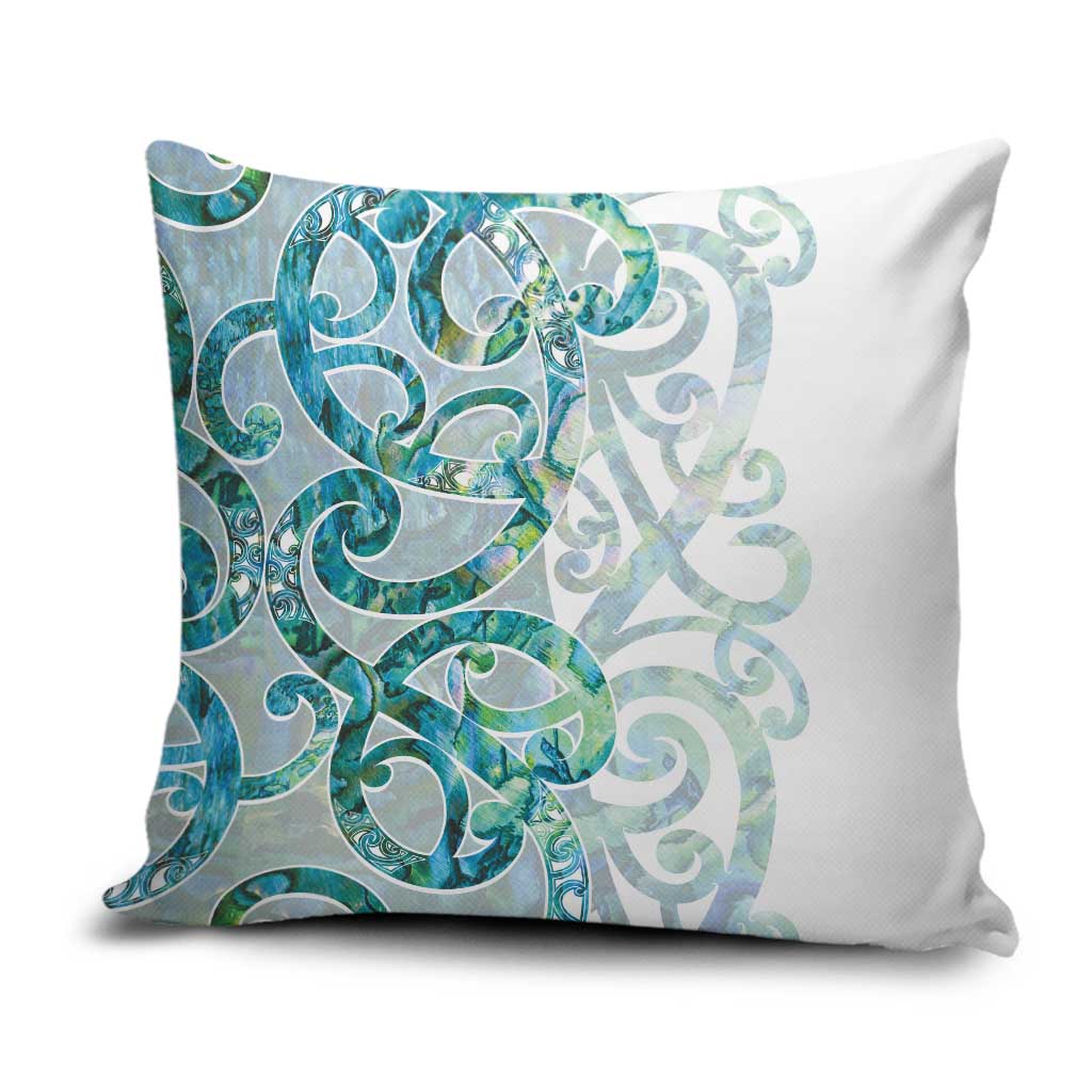 Paua Shell Maori Pillow Cover Koru Kowhaiwhai - Polynesian Pride