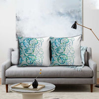 Paua Shell Maori Pillow Cover Koru Kowhaiwhai - Polynesian Pride