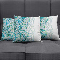 Paua Shell Maori Pillow Cover Koru Kowhaiwhai - Polynesian Pride