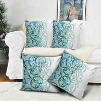 Paua Shell Maori Pillow Cover Koru Kowhaiwhai - Polynesian Pride