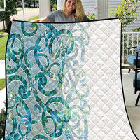 Paua Shell Maori Quilt Koru Kowhaiwhai - Polynesian Pride