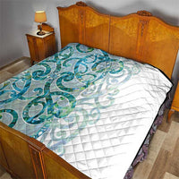 Paua Shell Maori Quilt Koru Kowhaiwhai - Polynesian Pride