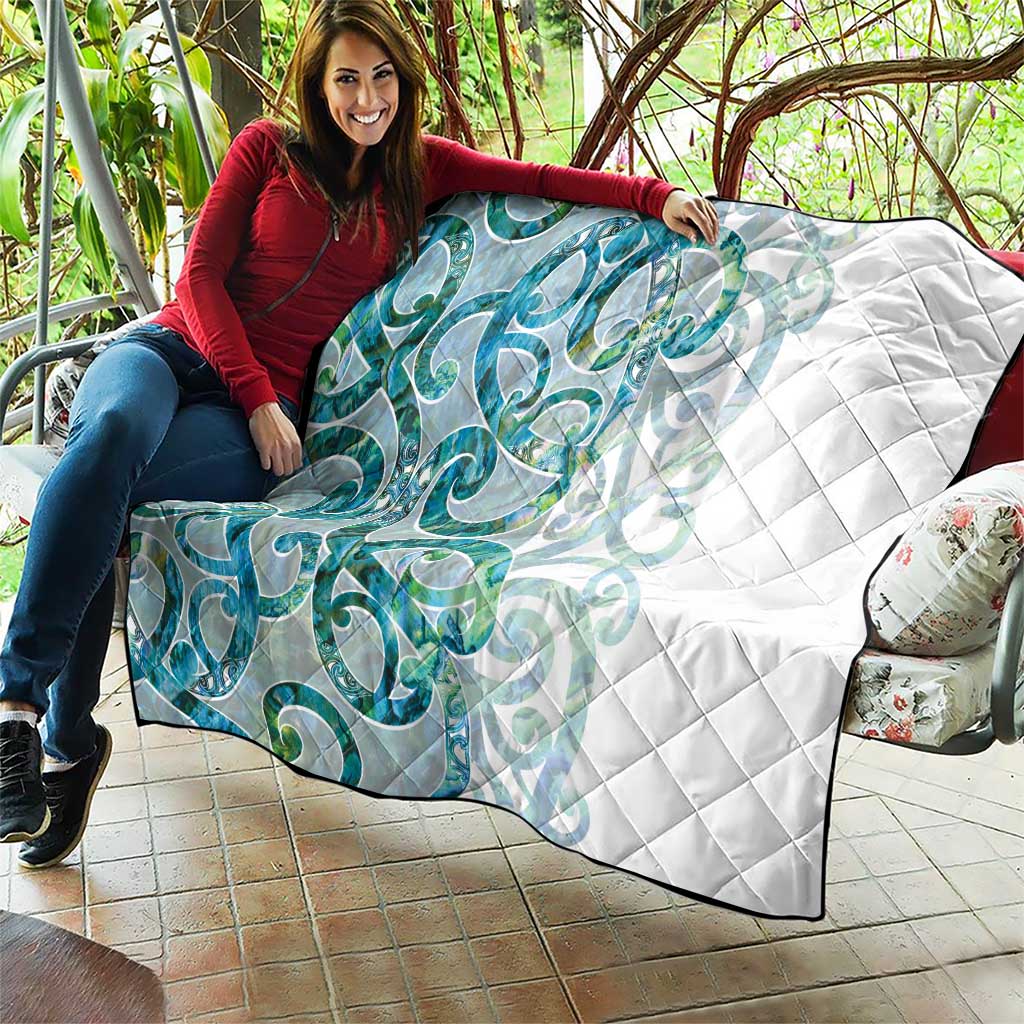Paua Shell Maori Quilt Koru Kowhaiwhai - Polynesian Pride