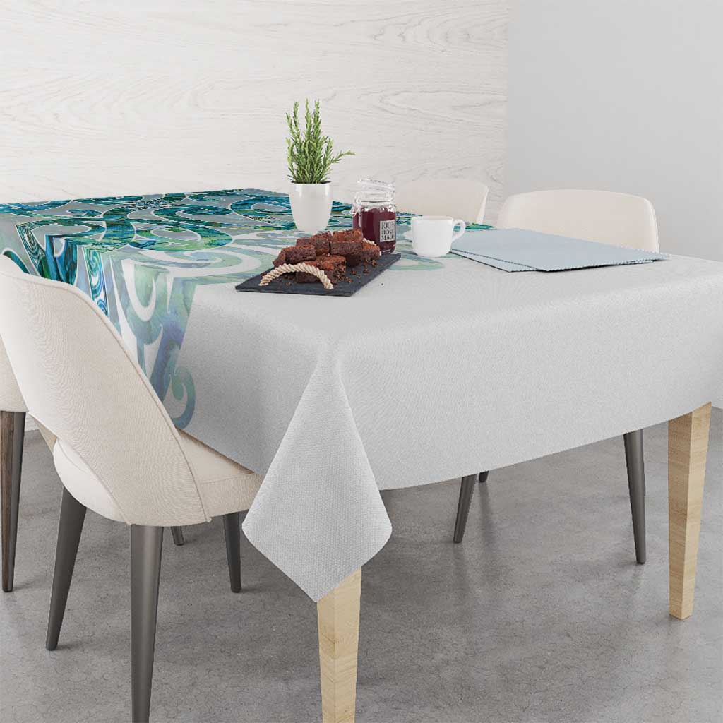 Paua Shell Maori Tablecloth Koru Kowhaiwhai - Polynesian Pride