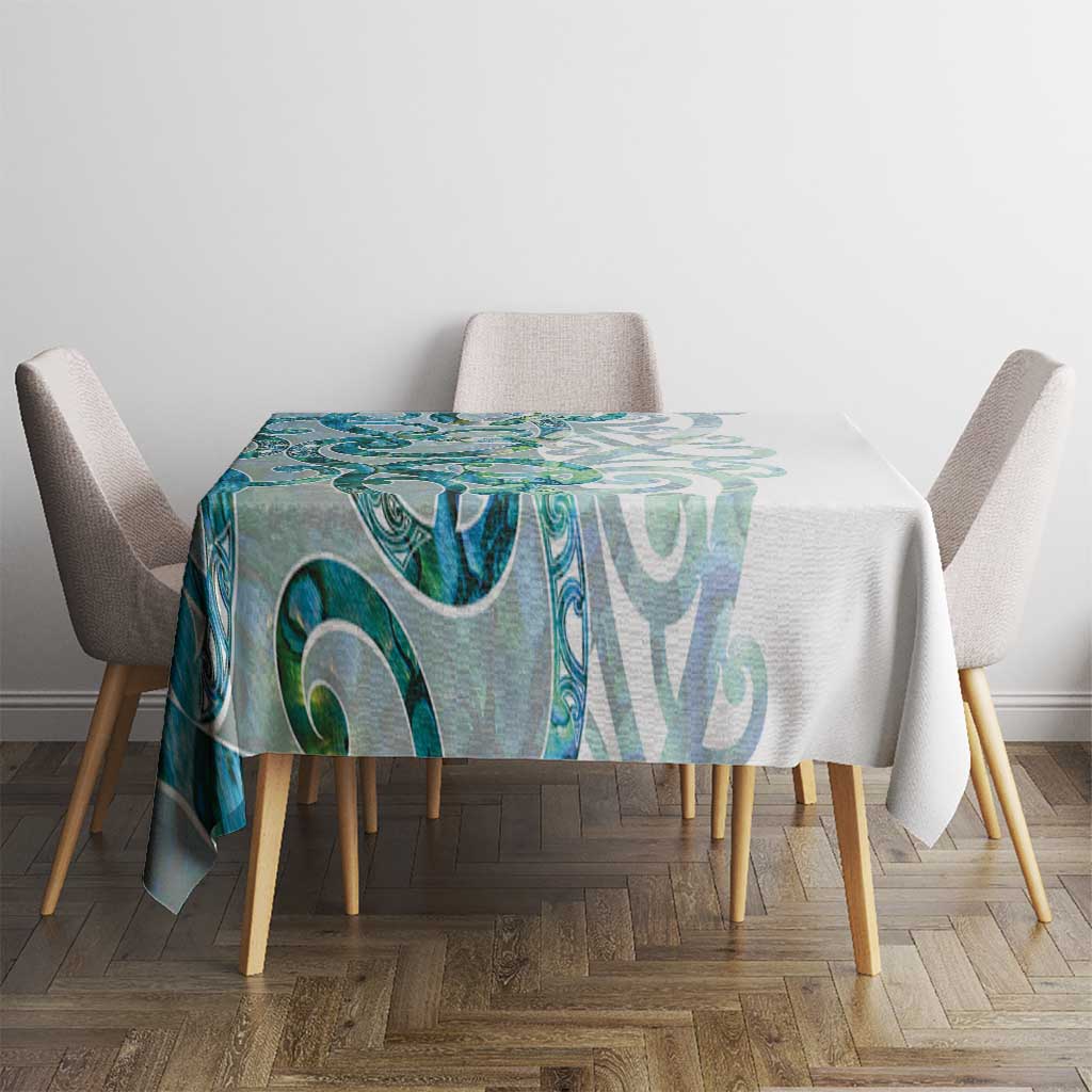 Paua Shell Maori Tablecloth Koru Kowhaiwhai - Polynesian Pride