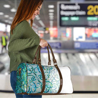 Paua Shell Maori Travel Bag Koru Kowhaiwhai - Polynesian Pride