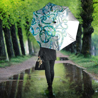 Paua Shell Maori Umbrella Koru Kowhaiwhai - Polynesian Pride