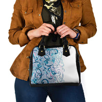 Turquoise Paua Shell Maori Shoulder Handbag Koru Kowhaiwhai - Polynesian Pride