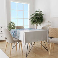 Turquoise Paua Shell Maori Tablecloth Koru Kowhaiwhai - Polynesian Pride