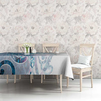 Turquoise Paua Shell Maori Tablecloth Koru Kowhaiwhai - Polynesian Pride