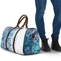 Turquoise Paua Shell Maori Travel Bag Koru Kowhaiwhai - Polynesian Pride