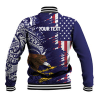 American Samoa Mix US Baseball Jacket Flag Day Grunge Style LT7 - Polynesian Pride