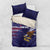 American Samoa Mix US Bedding Set Flag Day Grunge Style