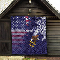 American Samoa Mix US Quilt Flag Day Grunge Style LT7 - Polynesian Pride