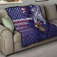 American Samoa Mix US Quilt Flag Day Grunge Style LT7 - Polynesian Pride