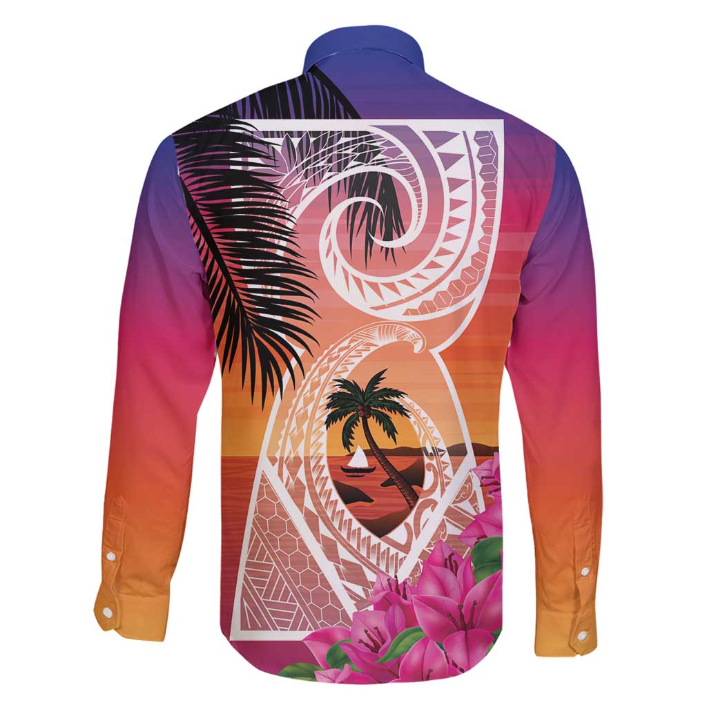 Guam Chamorro Family Matching Puletasi and Hawaiian Shirt Artsy Latte Stone