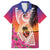 Guam Chamorro Family Matching Summer Maxi Dress and Hawaiian Shirt Artsy Latte Stone