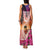 Guam Chamorro Family Matching Tank Maxi Dress and Hawaiian Shirt Artsy Latte Stone