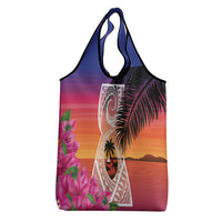 Guam Chamorro Grocery Bag Artsy Latte Stone