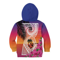 Guam Chamorro Kid Hoodie Artsy Latte Stone