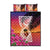 Guam Chamorro Quilt Bed Set Artsy Latte Stone