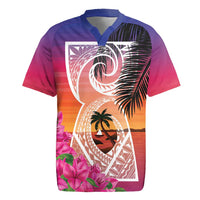 Guam Chamorro Rugby Jersey Artsy Latte Stone